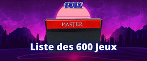 Cartouche Multi Jeux Master System - Liste des 600 Jeux