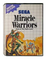 jeu Miracle Warriors sega master system