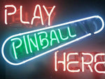 néon gaming play pinball